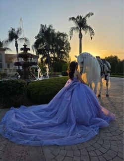 Quince or sweet sixteen lilac dresss