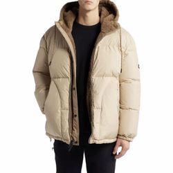 UGG Shasta 700 Fill Down Puffer Jacket Reversible Hooded Sherling