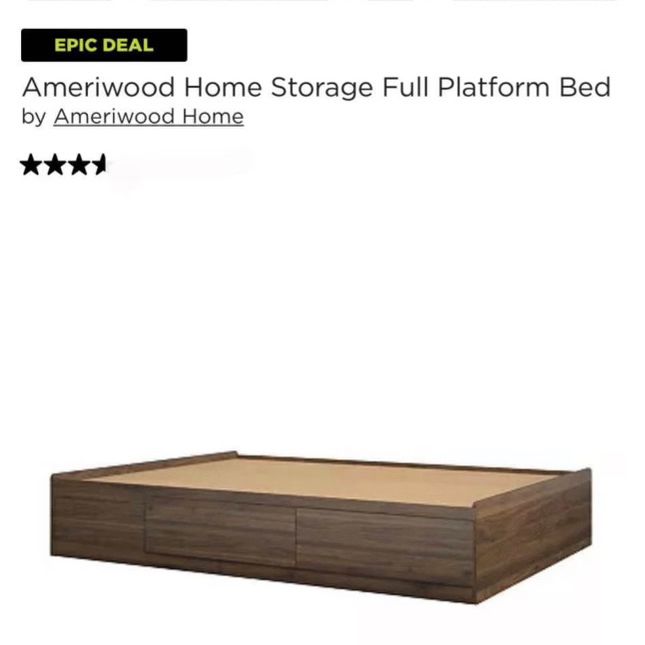 Full Platform Bed With Storage 