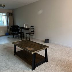 Sturdy hardwood coffee table/low sitting tv stand