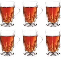 Glass Tea Cups Set of 6
