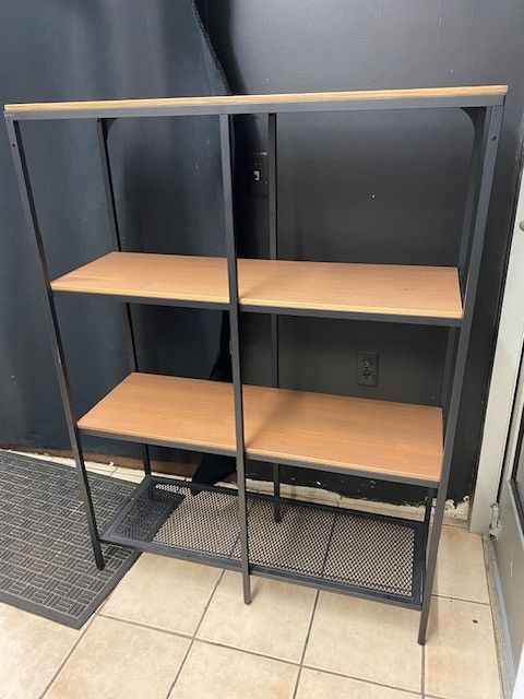 Ikea FjAllbo Wood & Metal Shelf