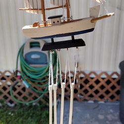Really Neat  Sailboat With Chimes