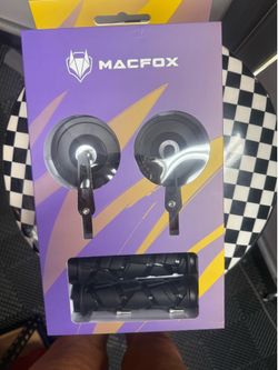 Macfox Electric Bike Rearview Mirror & Grip Set