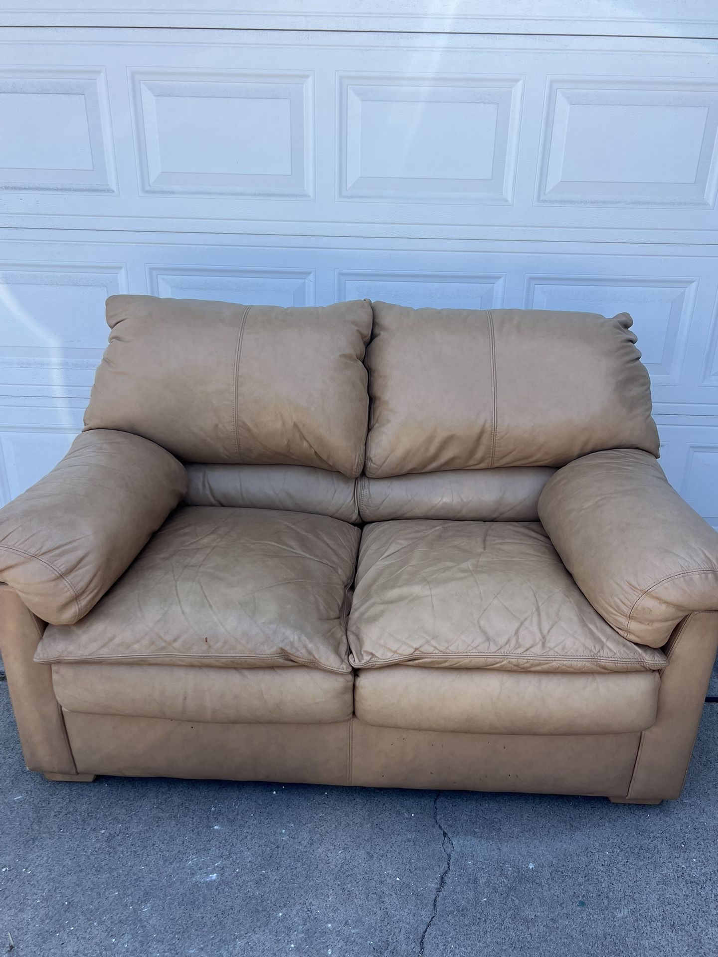Free Leather Loveseat