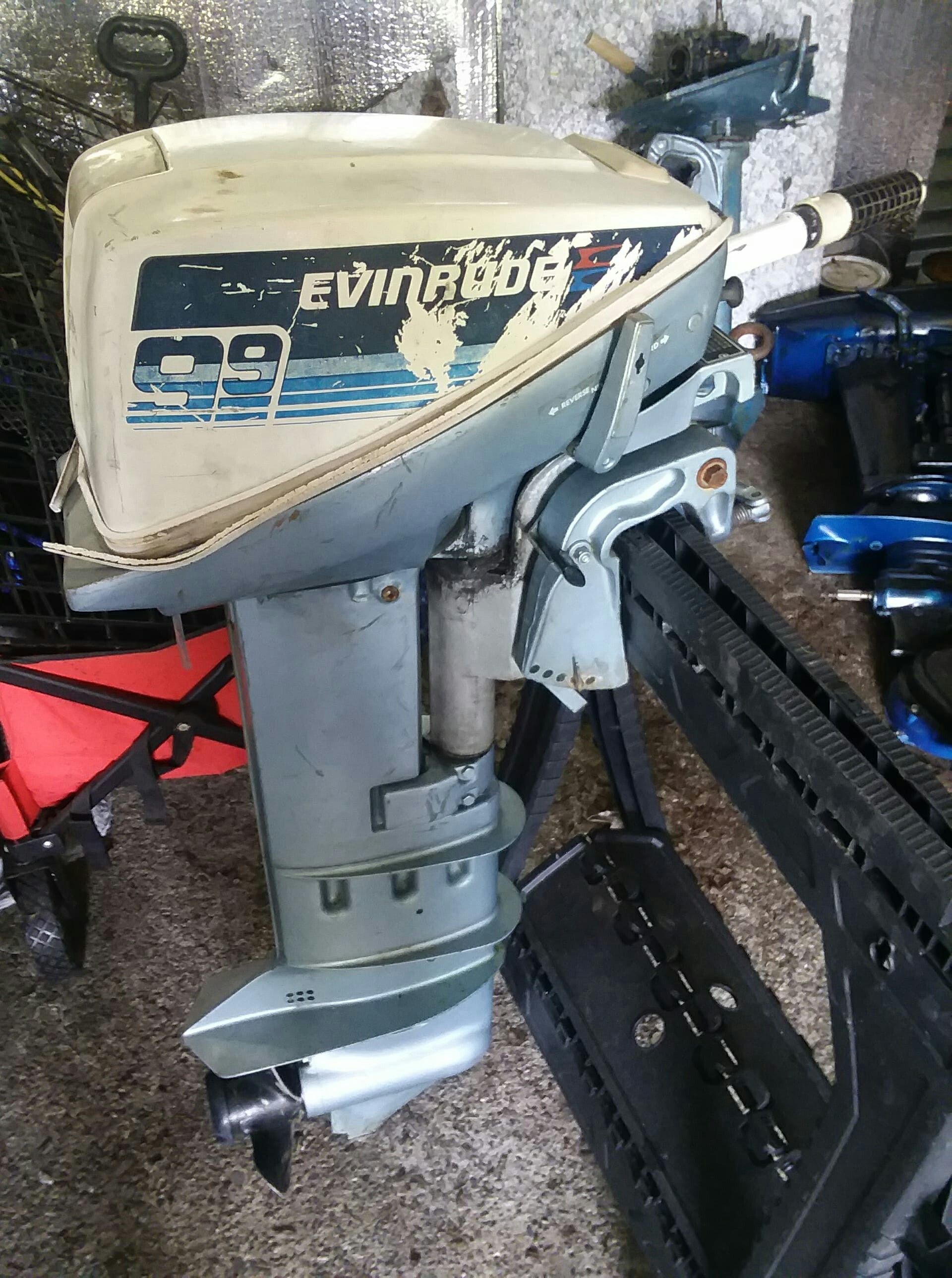 1979 9.9 or 15hp evinrude long shaft two stroke $450