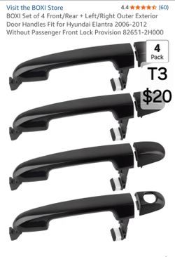 Exterior door handles