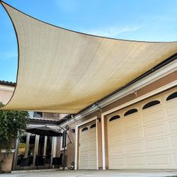 $$New In Box 12x16 Feet Rectangular Sun Shade Sail 
