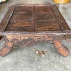 Spanish Colonial Table Antique Rustic Vintage