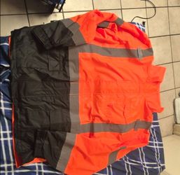 Safety Rain Jacket for Men (2XL-3XL)