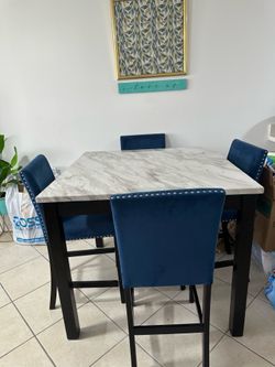 High table and chairs