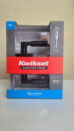 Kwikset
Prava Matte Black Bed/Bath Reversible Door Handle