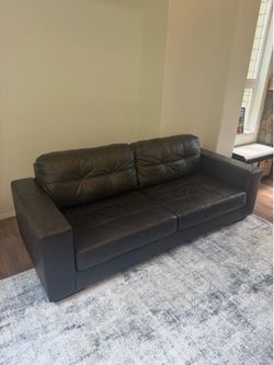Genuine leather couch