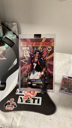 Wild Card Golden Age Comix John Elway Alumination Card JUMBO MAMMOTH 4x6 1/1
