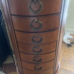 Wooden Tall Jewelry Chest 