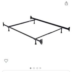 Hillsdale Twin/Full Metal Bed Frame black 