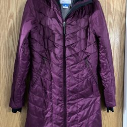 Columbia Girl Coat   Small  Size  Omni-Heat 34”Long Woman Coat 