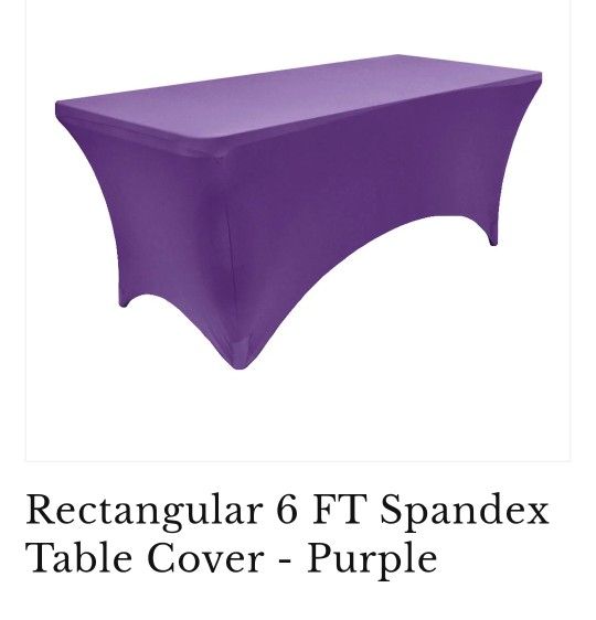 Purple Spandex Tablecloths (4)
