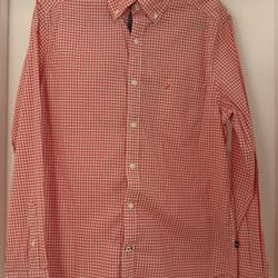 Men’s Nautica Long Sleeved Button Up Checkered Shirt