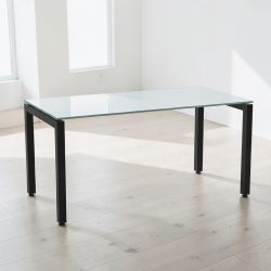 White Glass Desk – Brand New – $450