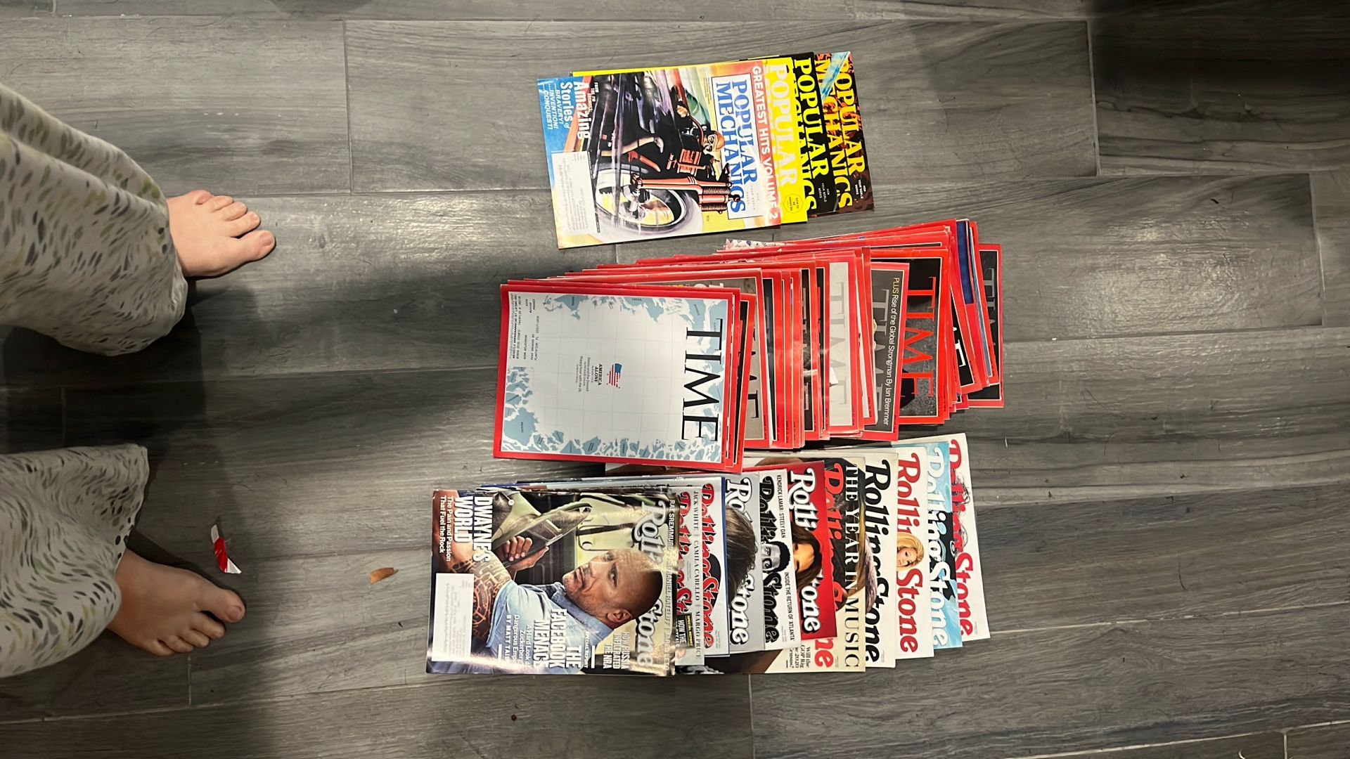 PENDING- Free Magazines- Rolling Stone, Time And Popular Mechanics