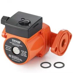489*007-F5-7IFC Hot Water Recirculating Pump, 110V, 70W 23 GPM Hot Water Circulation Pump, 1" NPT Flange 3-Speed Circulator Pump, Quiet Operation Circ