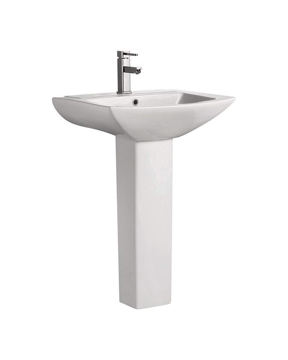 Pedestal Bathroom Sink Single Faucet Hole