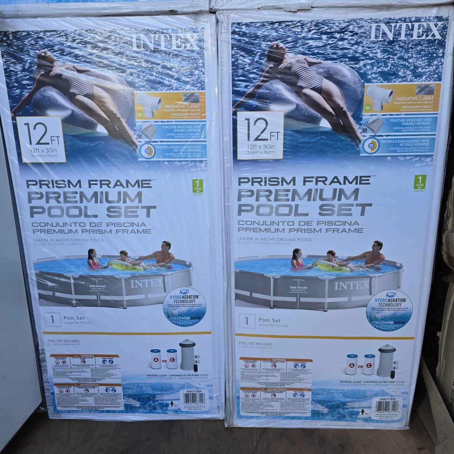 Intex Pool / Alberca 12 Ft X 30 In Metal Frame