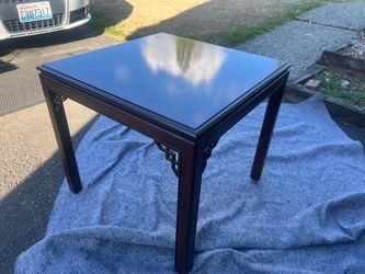 Side Table, Mahogany, Wood Inlay Top, Great Shape, Delivery
