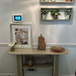 Handcrafted Wood Table and Accessories