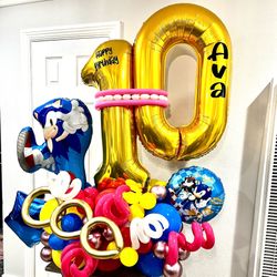 Sonic Balloon Arrangement 