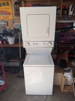 Stackable electric washer and dryer