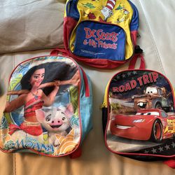 3 Kids Small Backpacks 
