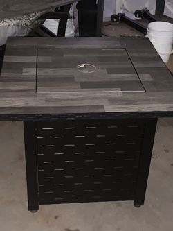 Black And Grey Fire Pit Patio Heater Flame 🔥