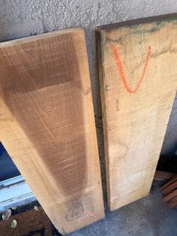 2 purses of poplar wood 1-1/2 x 8-3/4 wide 33 inches length