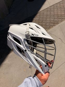 White Cascade XRS Pro Lacrosse Helmet