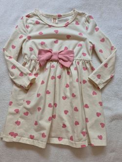 NEW! Cozy Cub Toddler Girl Heart Print Dress 12-18M