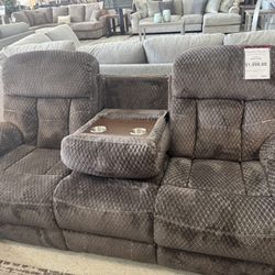 OM• $38 Initial • Brand New// Charcoal  2 Piece Sofa And Loveseat 