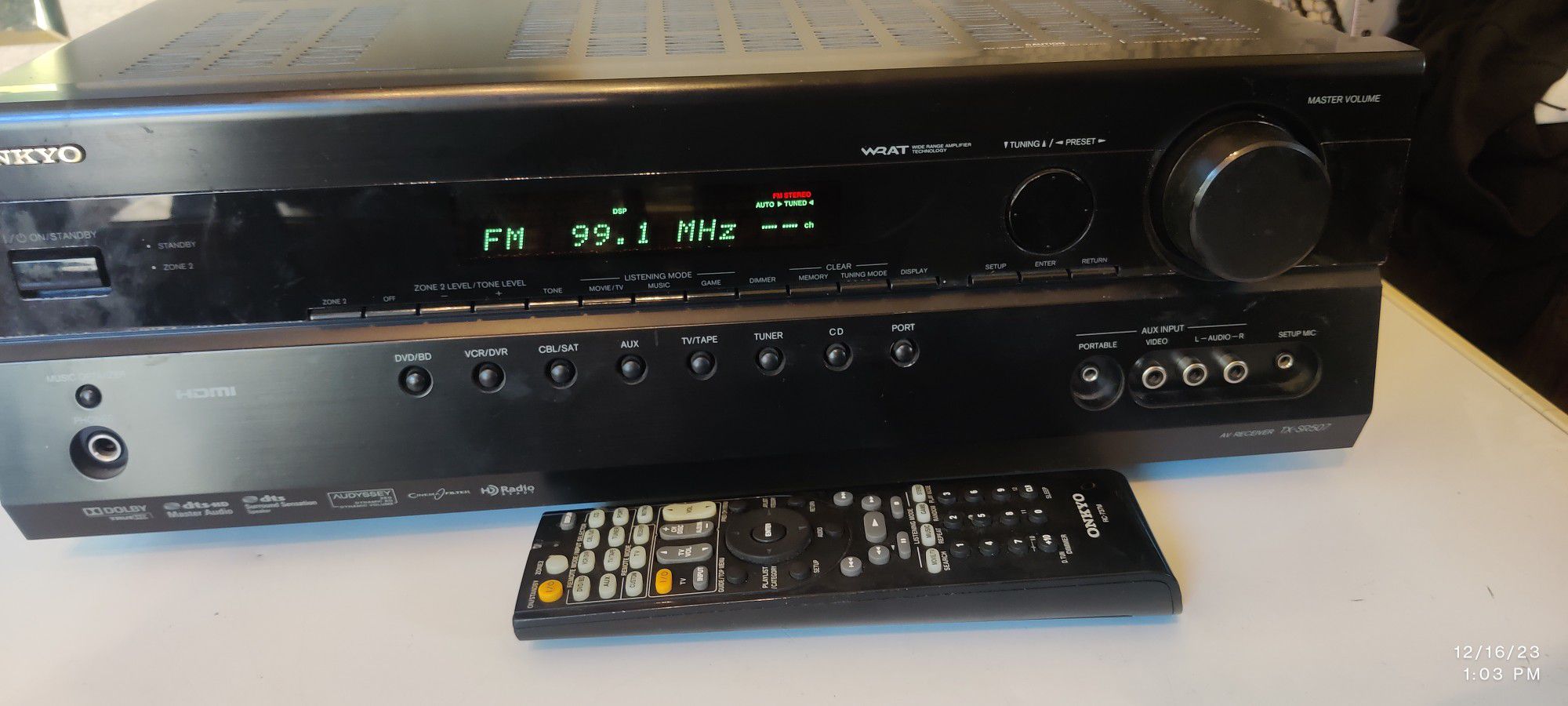 Home Audio Surround Stereo Receiver High Power Amp Entertainment 