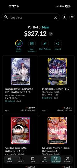 one piece cards