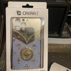 Iphone 12 Pro Max cover Lavender Color With Gold