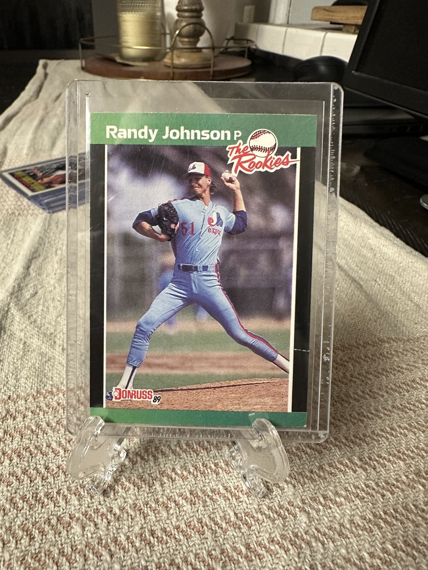 RANDY JOHNSON RC 1989 DONRUSS THE ROOKIES BASEBALL CARD MONTREAL EXPOS