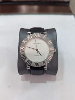 Tiffany & Co.  Silver Atlas Wristwatch 38mm