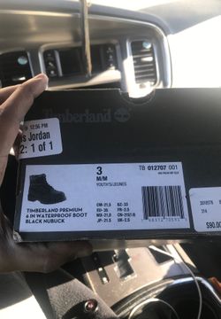 All Black Timbs Sz 3
