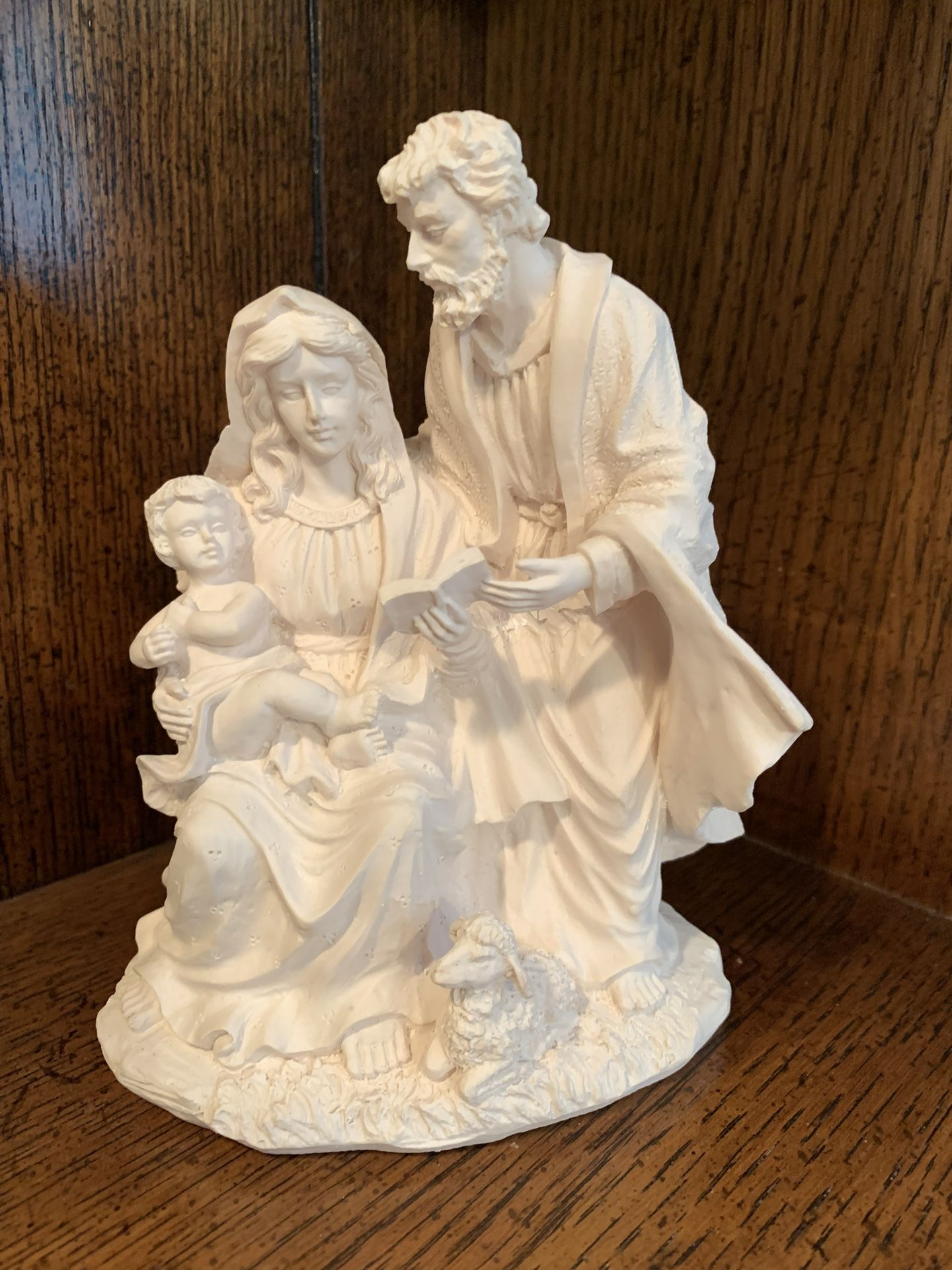 Holy Family Statue Joseph, Mary, baby Jesus 6.5” tall
