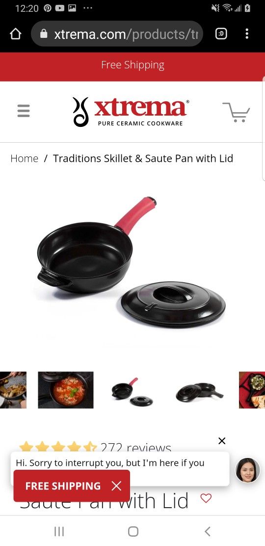 Xtrema Ceramic 10” Traditions Open Skillet for Sale in Scottsdale, AZ -  OfferUp