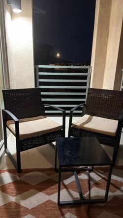 Outside 3-Piece Wicker Set