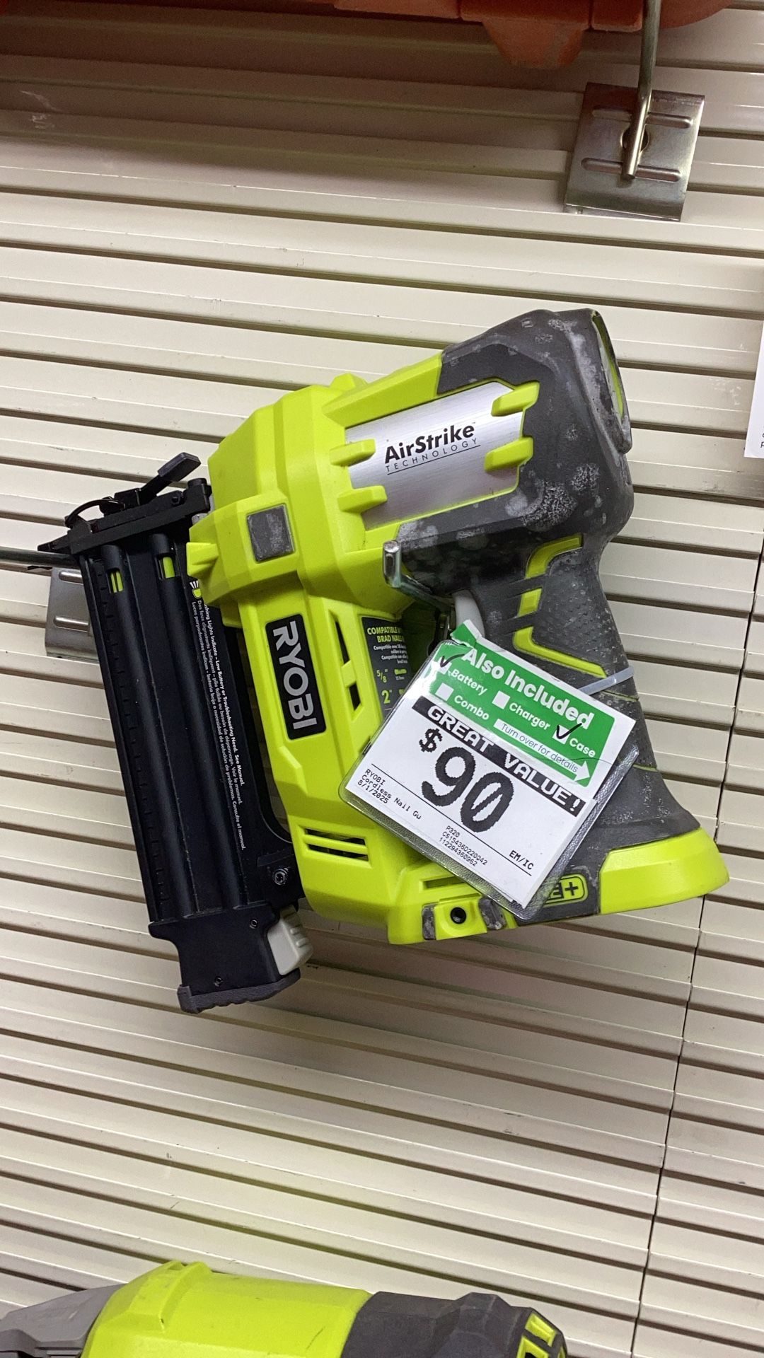 Ryobi Cordless Nail Gun