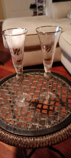 Mr & Mrs Glass Tumblers 
