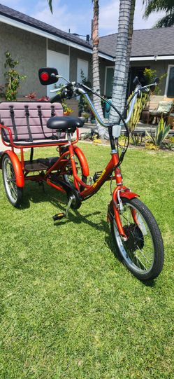 3 wheel electric bike for 1 adult and 2 kids
